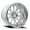 24" Cali Off-Road Auburn 24x14 Polished 6x135 Wheel -76mm For Ford Lincoln Rim