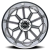 24" Cali Off-Road Auburn 24x14 Polished 6x135 Wheel -76mm For Ford Lincoln Rim