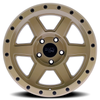 17" Dirty Life Compound 17x9 Desert Sand 5x5 Wheel -12mm Lifted For Jeep Rim