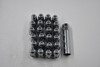 Set 24 ET Spline Lug Nut Kit Chrome 12mm x 1.5 1.4" Tall M12x1.5 Extended Thread