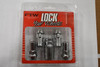 Set 4 14x2 Wheel Locks Locking Lug Nuts Chrome w Key  WL003L