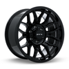 Set 4 20" RTX Claw Gloss Black Wheels 20x10 6x135 -18mm Lifted Truck Rims