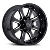 Black Rhino Sierra 18x9 8x6.5 Gloss Black W/ Milled Spokes Wheel 18" -12mm Rim