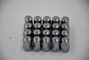 Set 20 12mm x 1.25 Chrome 3/4" Hex Lug Nuts 1.4" Tall Conical Seat M12x1.25