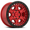 Black Rhino Reno 18x9.5 5x5.0 Candy Red W/ Black Ring & Bolts Wheel 18" 0mm Rim