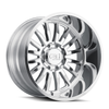 Set 4 22" Cali Off-Road Summit 22x10 Polished Milled Spokes Wheels 8x6.5 0mm Rim