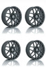 Set 4 19" RTX Envy Matte Gunmetal Wheels 19x8.5 5x4.5 38mm Truck Suv Rims