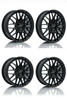 Set 4 17" RTX V20 Gloss Black Wheels 17x7.5 5x4.5 42mm Truck Suv Rims