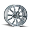 22" Ridler 650 22x9.5 Chrome 5x120 Wheel 18mm Rim