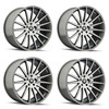 Set 4 22" Touren TR92 22x10.5 Gloss Graphite Machined 5x4.5 Wheels 32mm Rims Set 4 22" Touren TR92 22x10.5 Gloss Graphite Machined 5x4.5 Wheels 32mm Rims
