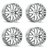 Set 4 18" Touren Tr76 18x8 Chrome 5x112 Wheels 35mm Rims 5 Lug