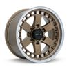 Set 4 18" RTX Ozark Satin Bronze Machined Lip Wheels 18x9 6x135 0mm Rims