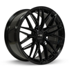 Set 4 18" RTX SW20 Gloss Black Wheels 18x8.5 5x4.5 45mm Truck Suv Rims