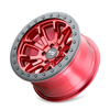 Set 4 17" Dirty Life Dt-1 17x9 Crimson Candy Red 5x5 Wheels -38mm For Jeep Rims