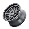 Set 4 17" Dirty Life Canyon 17x9 Matte Black 6x135 Wheels 0mm For Ford Lincoln