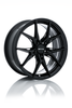 18" RTX Slick Gloss Black Wheel 18x8.5 5x4.5 38mm Truck Suv Rim