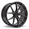 Set 4 20" RTX Slick Black Machined Wheels 20x9 5x4.5 38mm Truck Suv Rims