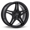 Set 4 16" RTX Bern Satin Black 16x7 Wheels 5x4.5 (5x114.3) 40mm Rims