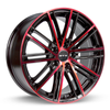 18" RTX Strobe 5 Black Machined Red Wheel 18x8 5x4.5 45mm Truck Suv Rim