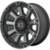 Set 4 XD XD851 Monster 3 20x9 8x6.5 Satin Black With Gray Tint Wheels 20" 0mm
