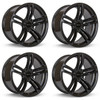 Set 4 18" RTX Graz Satin Black Wheels 18x8 5x120 35mm Rims