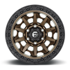 16" Fuel D696 Covert 16x8 5x5.5 1mm Wheel Matte Bronze Black Bead Ring Truck Rim Offroad