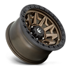 16" Fuel D696 Covert 16x8 5x5.5 1mm Wheel Matte Bronze Black Bead Ring Truck Rim Offroad