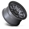 Set 4 Black Rhino Calico 17x8.5 5x5 Matte Gunmetal Matte Black Wheels 17" -10mm