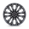 Fuel 1PC D848 Rebar 20x10 6x5.5 Matte Gunmetal Wheel 20" -18mm Rim