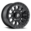 Set 4 Fuel UTV D579 Vector Utv 15x7 4x137 Matte Black Wheels 15" 38mm Rims