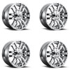 Set 4 Fuel D631 Sledge 20x9 8x180 Chrome Plated Wheels 20" 20mm Rims Set 4 Fuel D631 Sledge 20x9 8x180 Chrome Plated Wheels 20" 20mm Rims