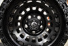 Set 4 Fuel D633 Zephyr 17x9 6x5.5 Matte Black Wheels 17" -12mm Rims