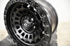 Set 4 Fuel D633 Zephyr 17x9 6x5.5 Matte Black Wheels 17" -12mm Rims