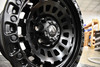 Set 4 Fuel D633 Zephyr 17x9 6x5.5 Matte Black Wheels 17" -12mm Rims