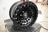Set 4 Fuel D633 Zephyr 17x9 6x5.5 Matte Black Wheels 17" -12mm Rims