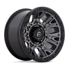 Set 4 Fuel  D825 Traction 20x10 8x6.5 Matte Gunmetal Black Ring Wheels 20" -18mm