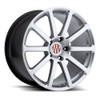Set 4 Victor Equipment Zehn 20x8.5 5x130 Hyper Silver Wheels 20" 45mm Rims