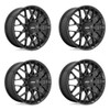 Set 4 Rotiform R165 Blq-C 19x8.5 5x112 5x120 Matte Black Wheels 19" 35mm