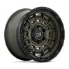 Black Rhino Legion 17x9 6x5.5 Olive Drab Green With Black Lip Wheel 17" 0mm Rim