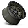 Black Rhino Legion 17x9 6x5.5 Olive Drab Green With Black Lip Wheel 17" 0mm Rim