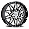 Set 4 Petrol P3C 20x8.5 5x120 Gloss Black W/ Machined Face Wheels 20" 35mm Rims