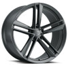 Set 4 OHM Lightning 22x9 5x120 Gloss Gunmetal Wheels 22" 25mm Rims