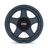 Set 4 KMC KM728 Lobo 17x8.5 6x120 Metallic Blue Wheels 17" 18mm Rims