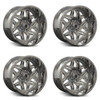 Set 4 20" American Truxx Euphoria 20x9 Chrome 8x180 Wheels 0mm For Chevy GMC Rim