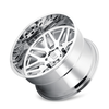 Set 4 20" Cali Off-Road Invader 20x10 Chrome 8x170 Wheels -25mm Lifted Rims