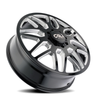 22" Cali Off-Road Invader Front Dually 22x8.25 Black Milled 8x200 Wheel 115mm