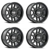 Set 4 15" Dirty Life Canyon Sport Sxs 15x7 Matte Black 4x156 Wheels 13mm Rims