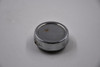 Blank Chrome Metal Wheel Center Cap Hub Cap 2.375/BLANK/NL 2.375" Push In, No Logo/Inset