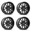Set 4 20" Mayhem Intrepid 20x10 Gloss Black 8x180 Wheels -24mm Lifted Truck Rims