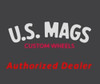US Mag  U138 Santa Cruz 20x10 5x4.75 Gloss Black Diamond Cut Lip Wheel 20" 6mm